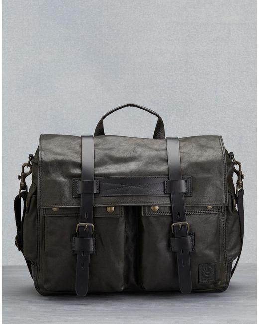 Lyst - Belstaff Colonial Messenger Bag in Black for Men