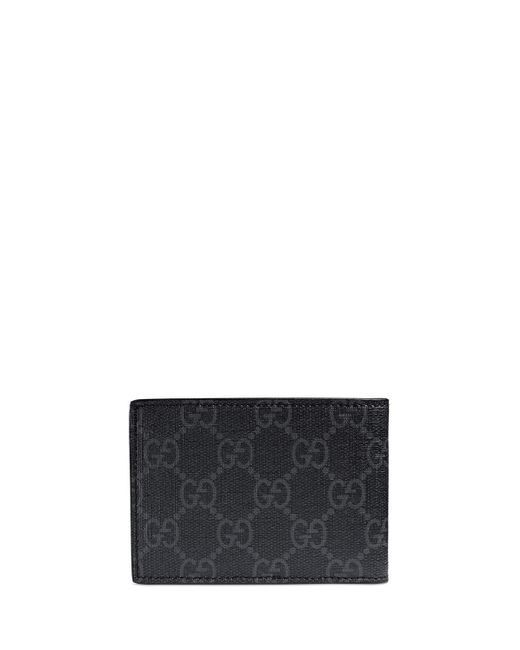 Gucci Canvas GG Supreme Wallet With Wolf in Black for Men - Save 28% - Lyst