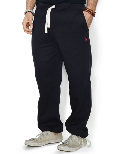Polo ralph lauren Fleece Drawstring Sweatpants in Black for Men - Save ...