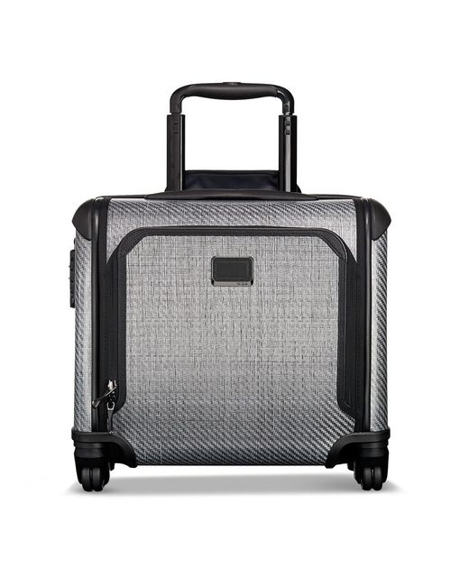 tumi gray briefcase