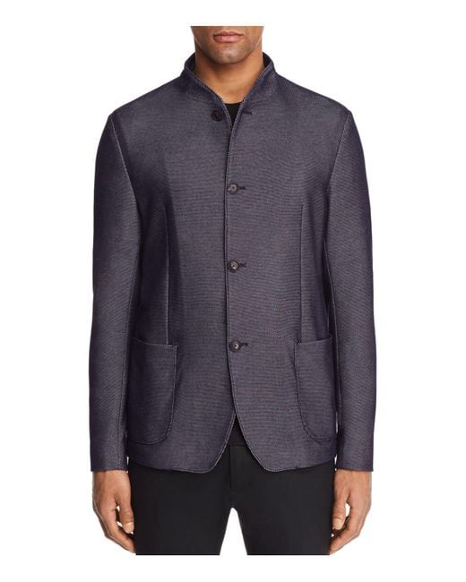 Lyst Emporio armani Micro Dot Regular Fit Sport Coat in Blue for Men