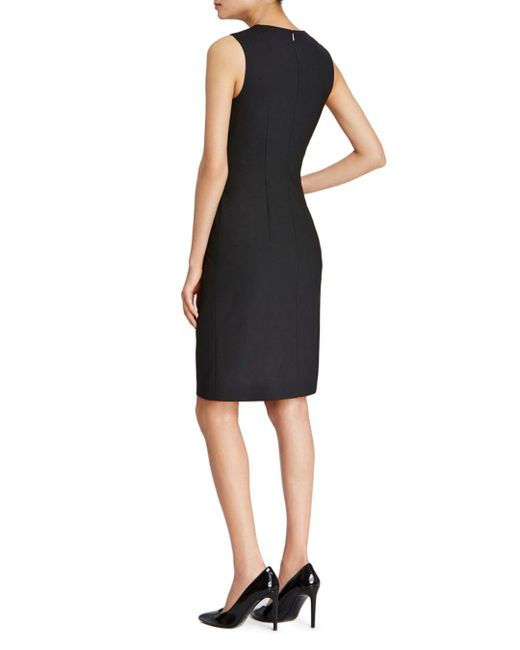 Lyst Boss Dirusa Fundamental Sheath Dress In Black