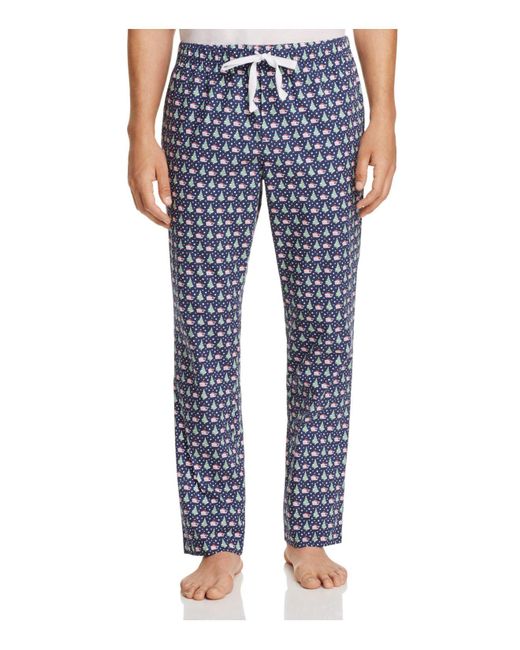 Lyst Vineyard vines Santa Lounge Pants in Blue for Men
