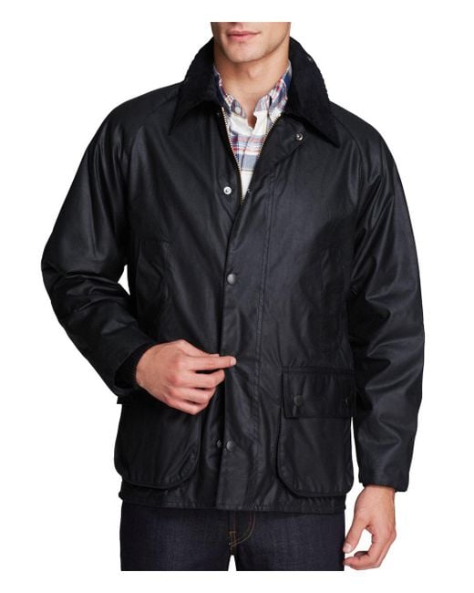 Lyst - Barbour Classic Bedale Waxed Cotton Coat in Black for Men