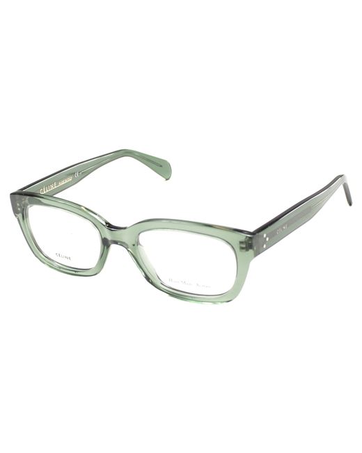 Céline Square Plastic Eyeglasses in Green Lyst