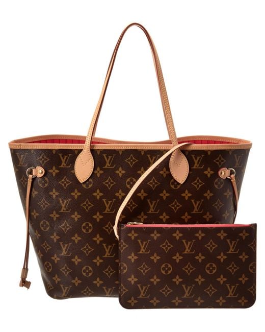 Louis vuitton Limited Edition Pink V Monogram Canvas Neverfull Mm | Lyst