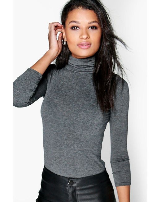 boohoo turtle neck top