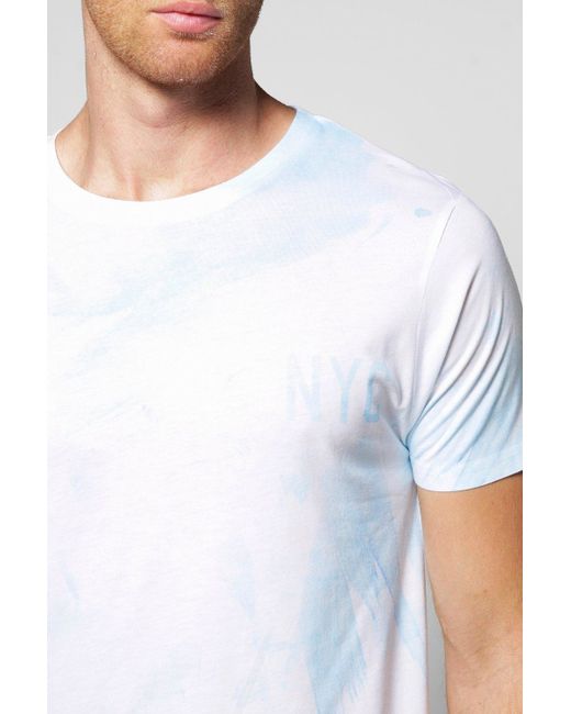 Boohoo Nyc Tie Dye Sublimation T-shirt in Black for Men | Lyst