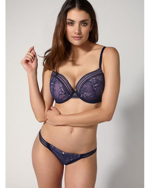 Lyst Boux Avenue Laila Lace Briefs In Blue