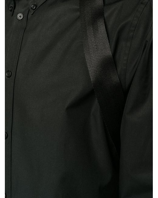 Givenchy Cuban-fit Shoulder Strap Shirt in Black for Men - Save 23% | Lyst