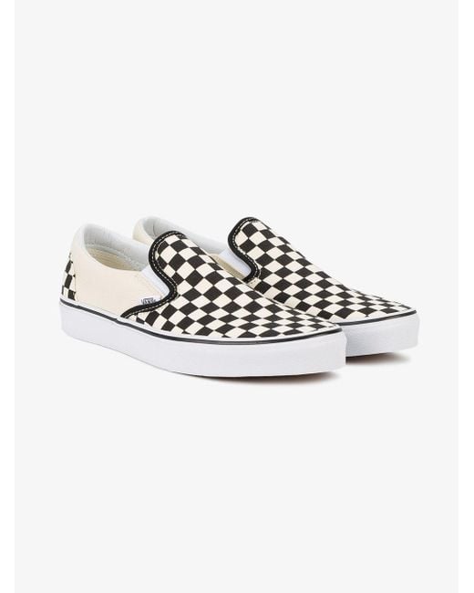 Vans Checkerboard Slip-on Sneakers in White for Men - Save 10% | Lyst