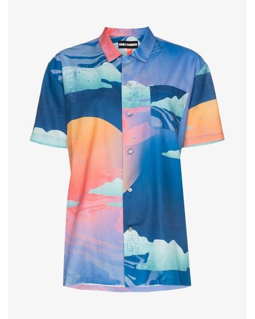 double rainbouu hawaiian shirt