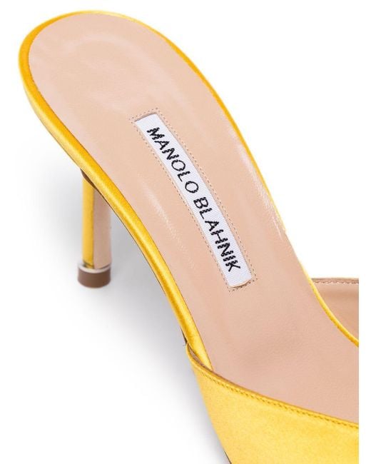 manolo blahnik hangisi flat mule