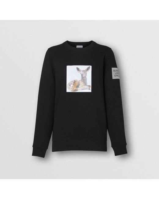 burberry deer sweater