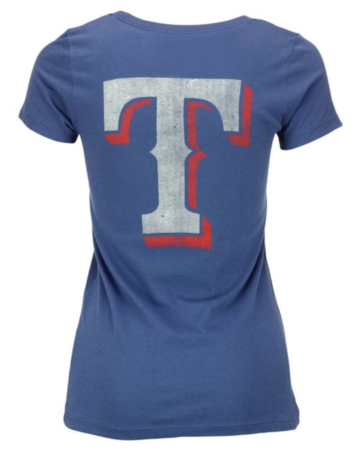 light blue texas rangers shirt