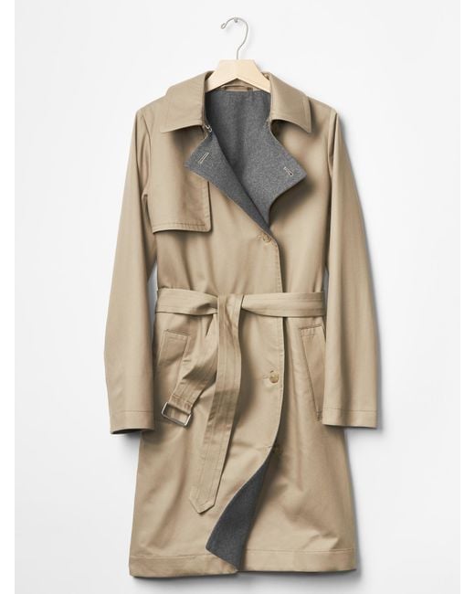 Gap Modern Trench Coat in Beige (driftwood) Lyst