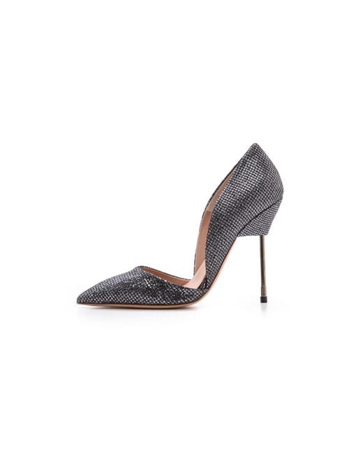 Kurt geiger Bond Glitter Courts in Silver (Gunmetal) Lyst