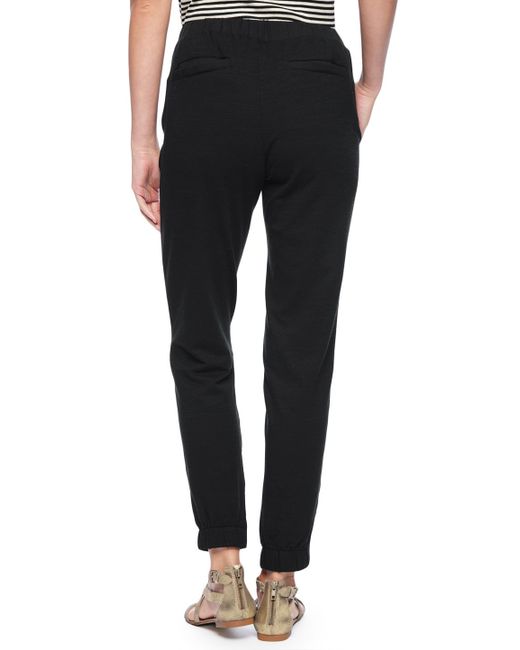 black rayon pants