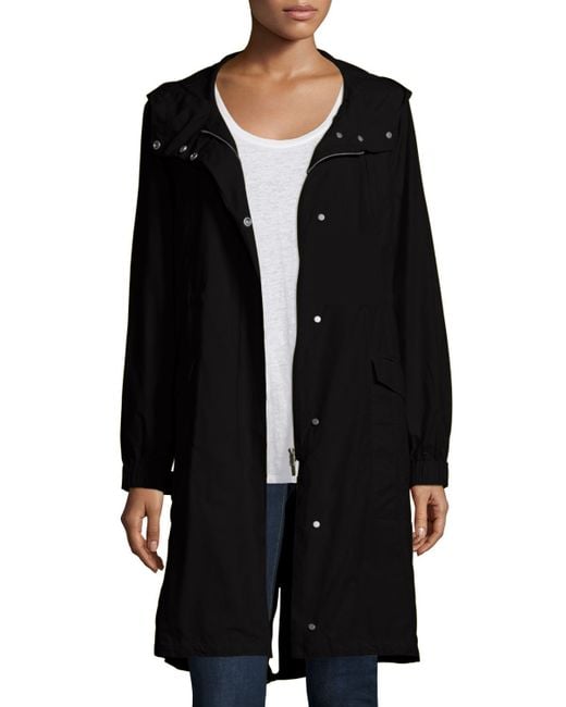 eileen fisher black hooded jacket