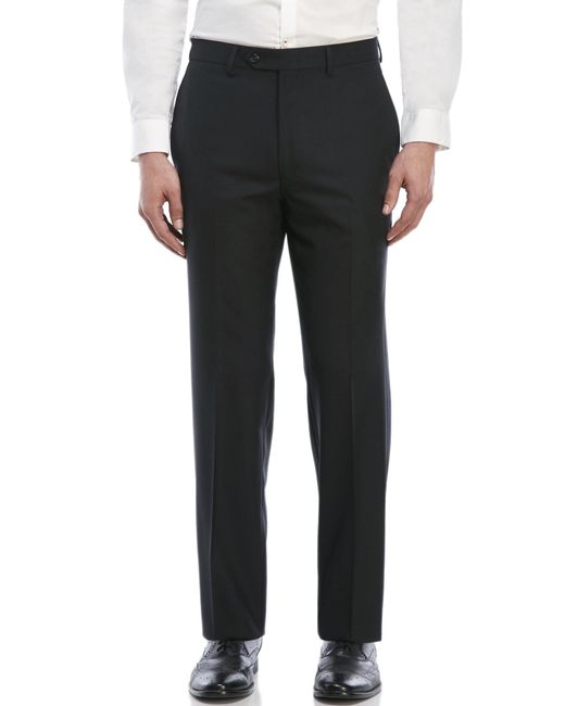 ralph lauren flat front wool pants