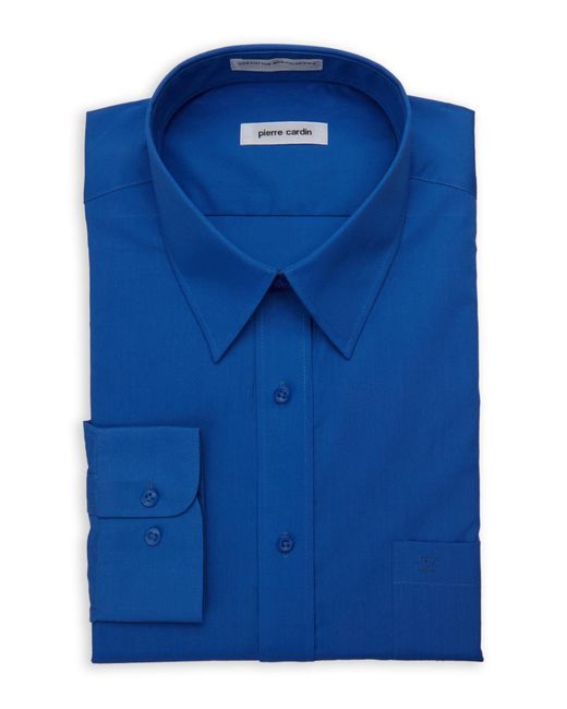Pierre cardin Cobalt Blue Regular Fit Open Pocket Dress Shirt in Blue ...