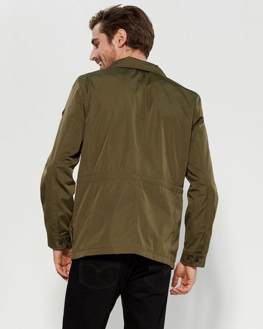 Michael Kors Four-pocket Hidden Hood Jacket in Green for ...