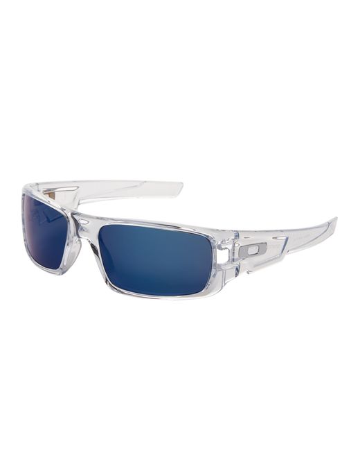 Oakley Oo9239 Clear Crankshaft Wrap Around Sunglasses In Blue For Men Lyst