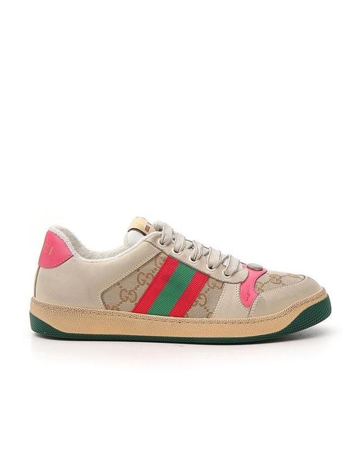 gucci screener sneaker pink