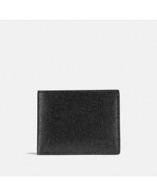 slim coach wallet men