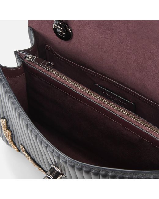 COACH Leather Quilted Crystal Parker Shoulder Bag in Black - Save 52% - Lyst