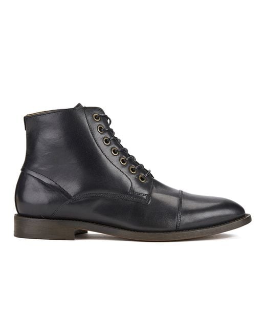 leather cap toe boots
