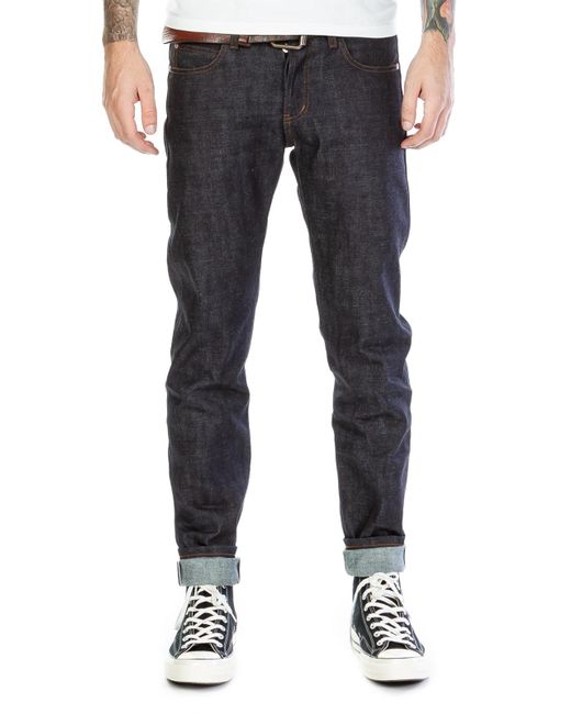 Lyst Naked And Famous Super Guy Deep Indigo Selvedge 15oz In Blue For Men