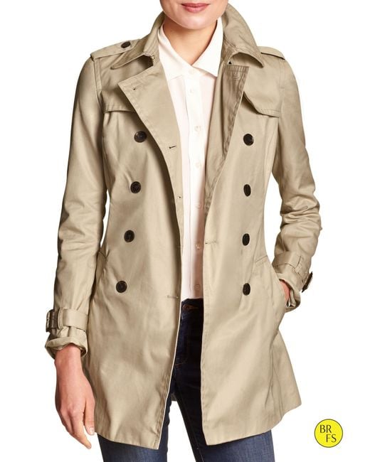 Banana republic Factory Trench Coat in Beige (Trench) | Lyst