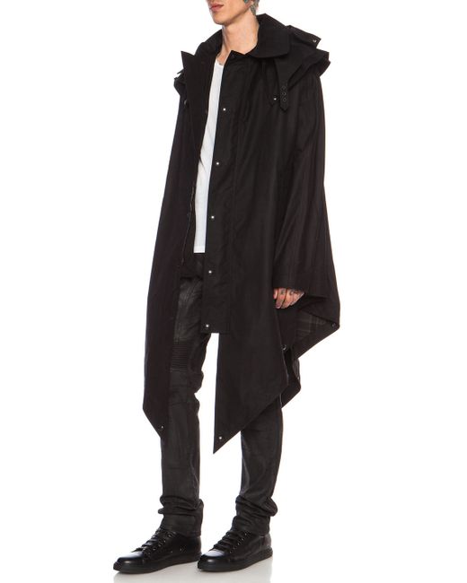 Belstaff Men'S Alderney Waxed Cotton Poncho in Black Save 63 Lyst