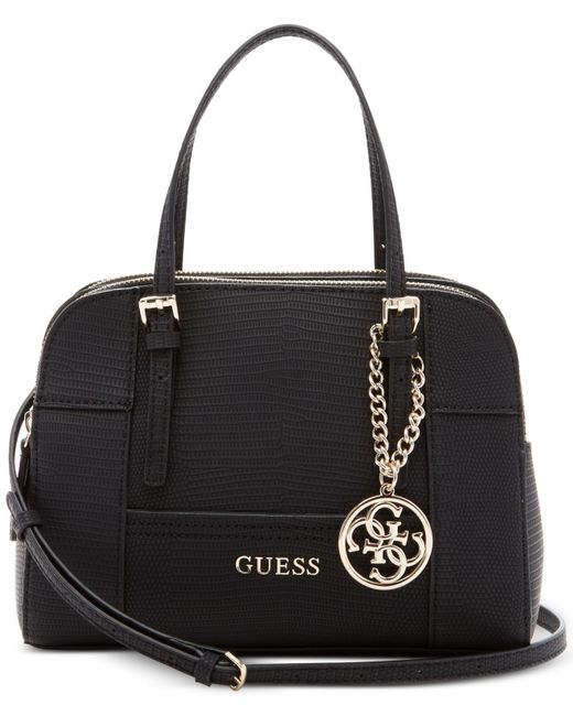 Guess Huntley Small Cali Satchel in Black - Save 25% | Lyst