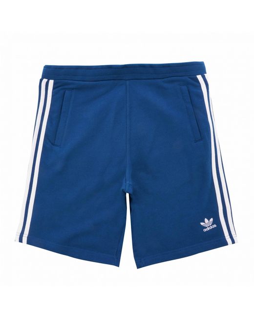 adidas Originals 3-stripes Shorts in Blue for Men - Lyst