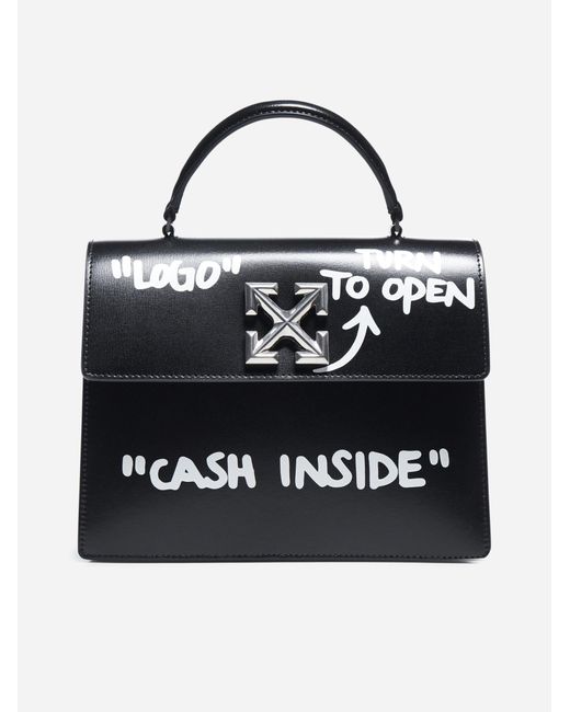 off white graffiti bag