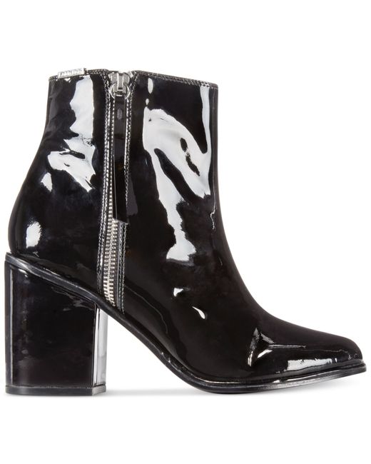 calvin klein black patent shoes