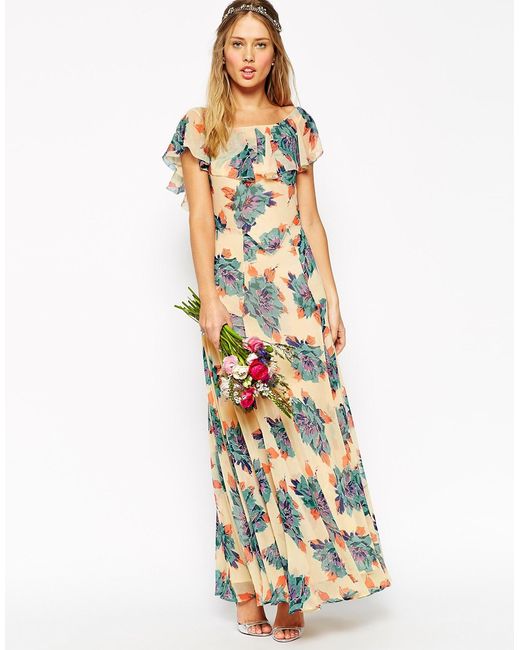bridal maxi with frill