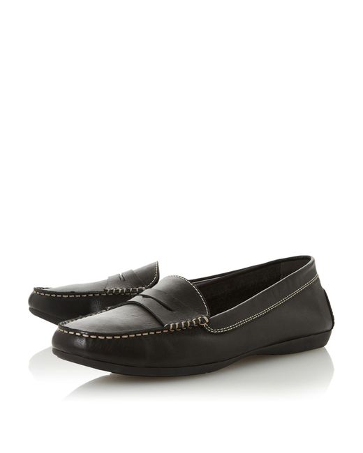 dune grover leather loafers