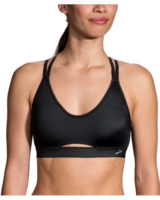 Download Brooks Fastforward Free Sports Bra in Black - Lyst