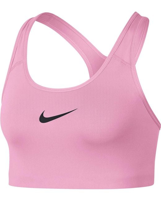 Lyst - Nike Pro Classic Mid-impact Swoosh Sports Bra 842398 in Pink