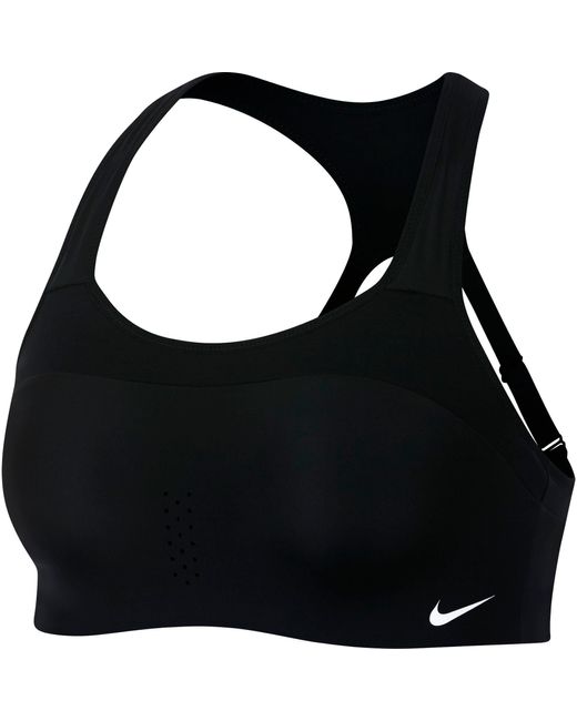 Nike Alpha Dri-fit Sports Bra in Black/White (Black) - Lyst