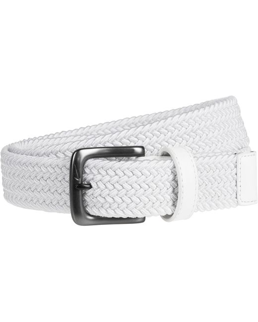 Nike Leather Stretch Woven Golf Belt in White for Men - Save 24% - Lyst