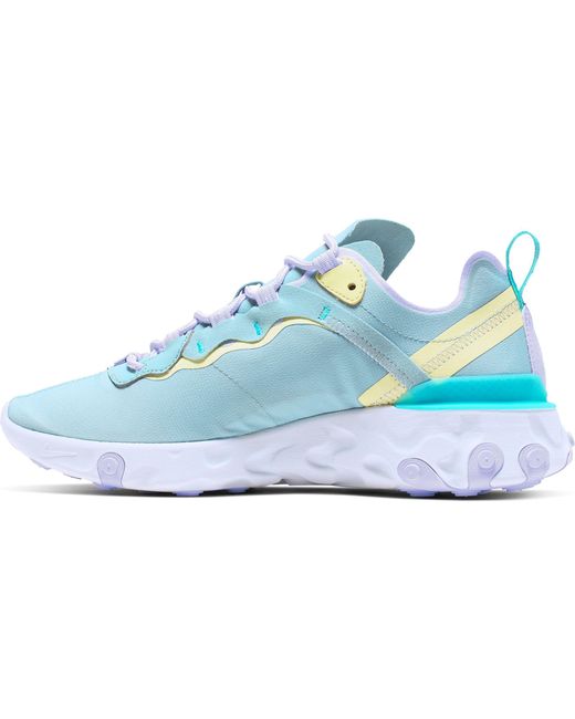 Nike React Element 55 Shoes in Grey/Teal/Yellow (Blue) - Lyst
