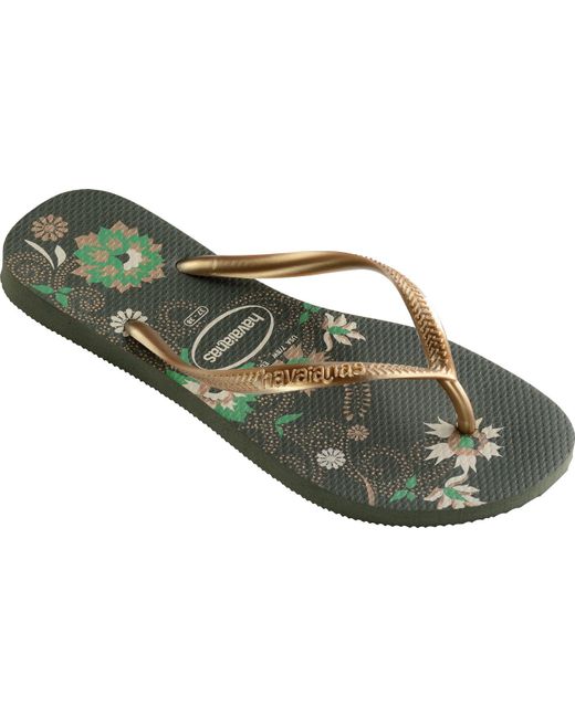 havaianas dark green