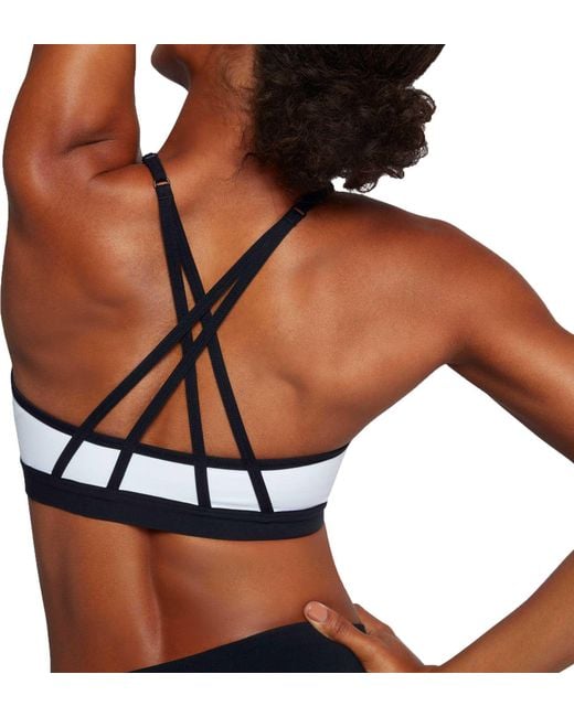 Lyst Nike Indy Light Crossback Strappy Bra in White