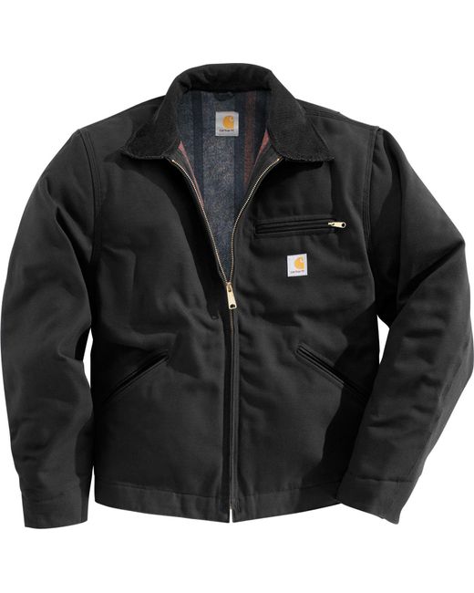 Carhartt Duck Detroit Jacket in Black for Men | Lyst