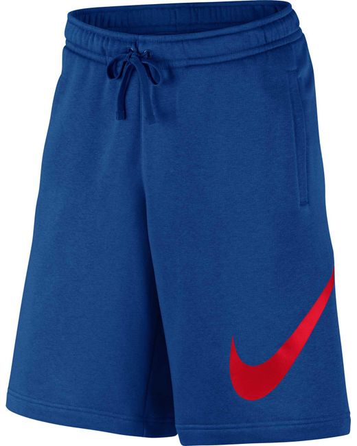 blue nike sweatshorts