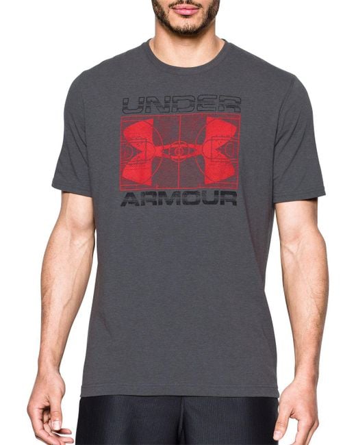 Under armour Floor Plan Basketball Graphic Tshirt in Black for Men Lyst